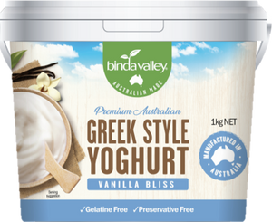 Greek Style Vanilla Bliss Yogurt 1kg