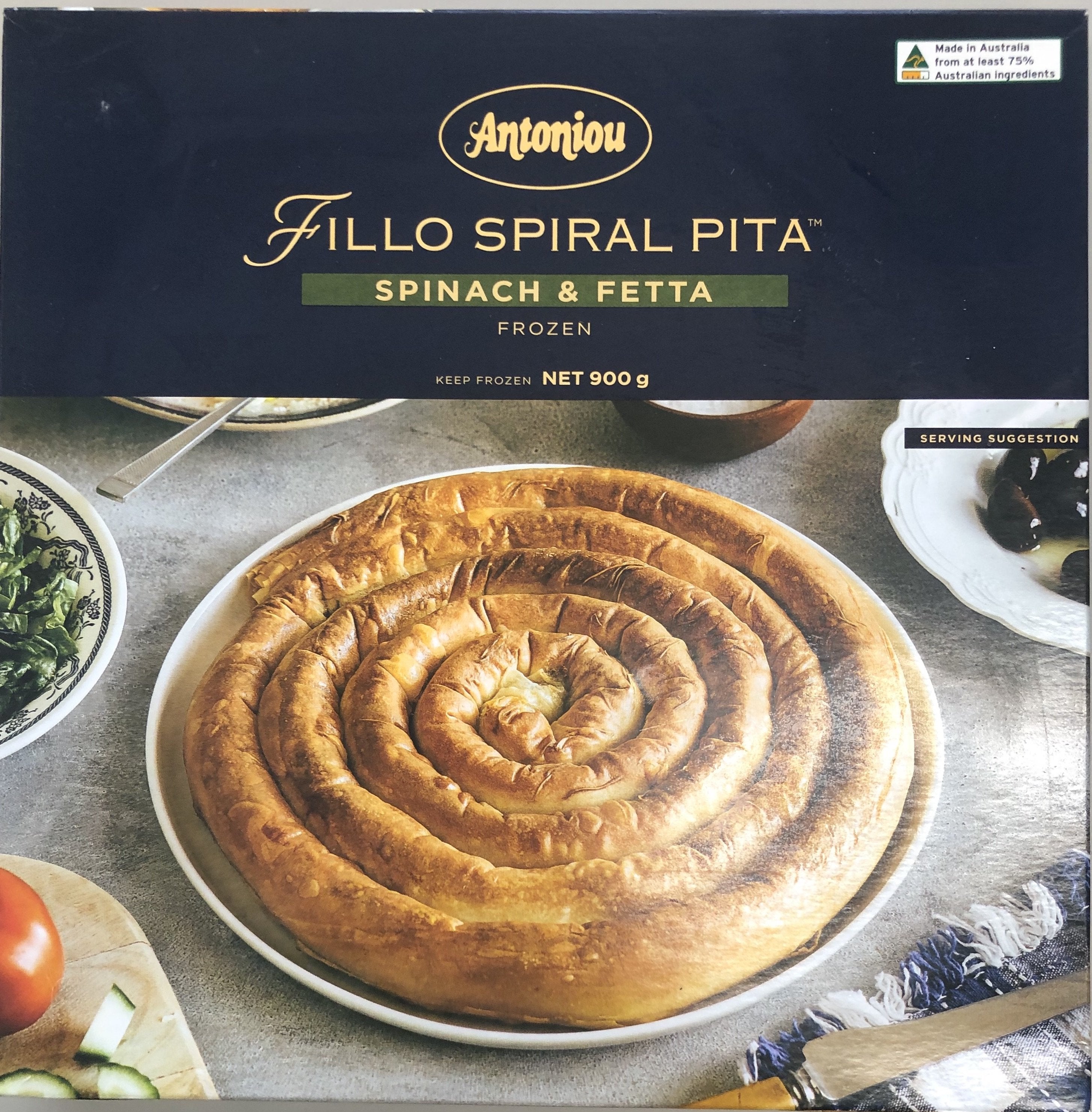 Spinach Fetta Fillo Spiral 900g