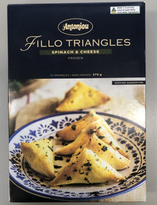 Spinach and Cheese Fillo Triangles 375g