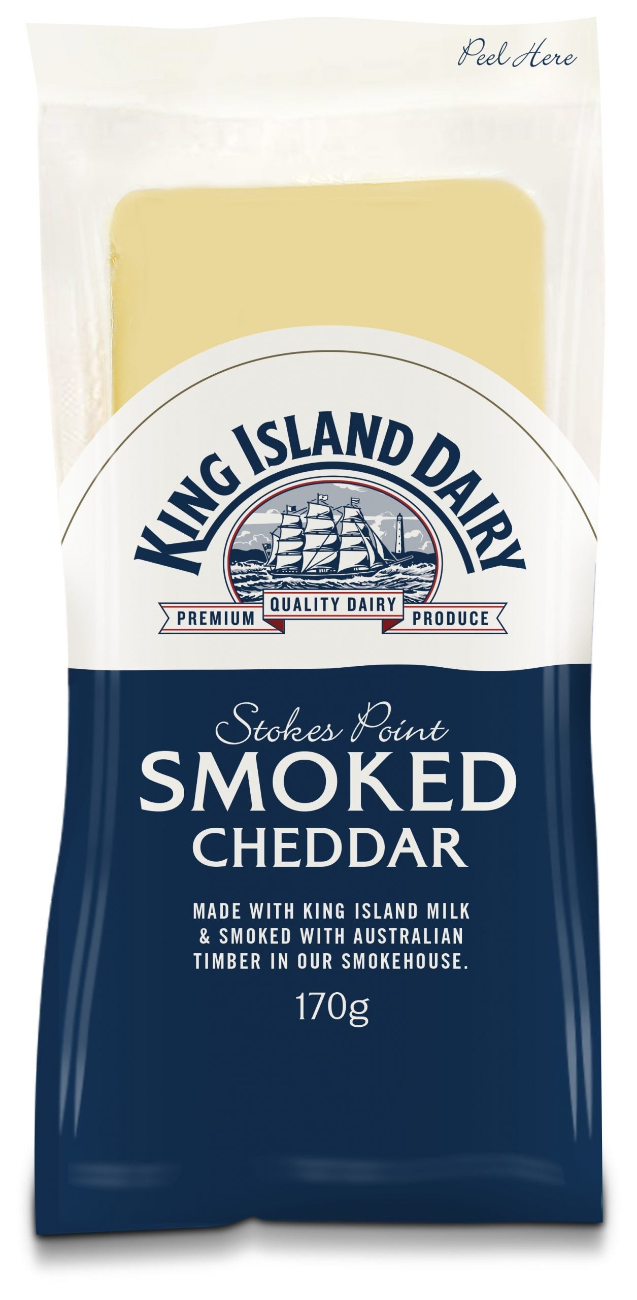 Stokes Point Smoked Cheddar 170g