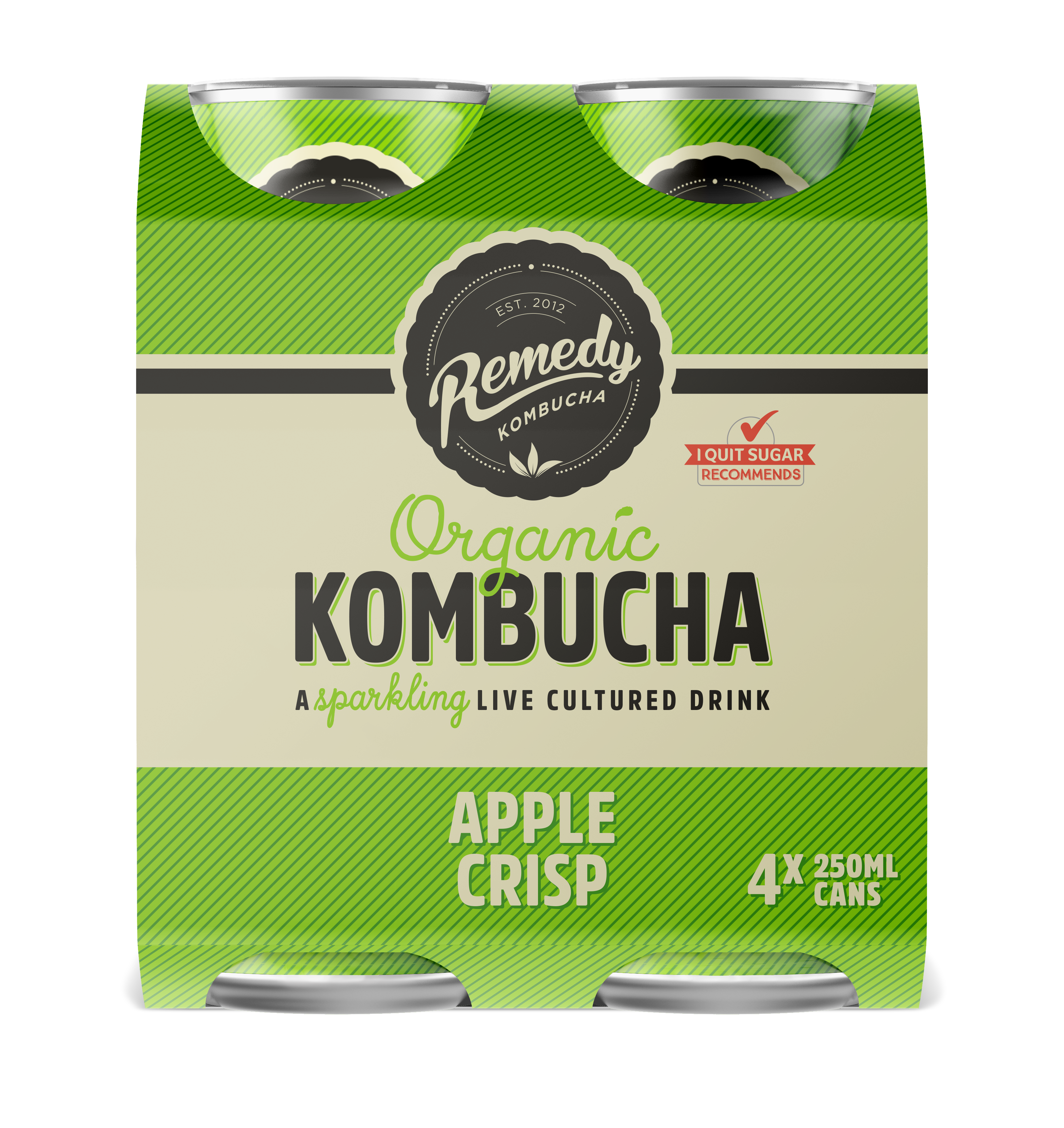 Apple Crisp Organic Kombucha 4-pack